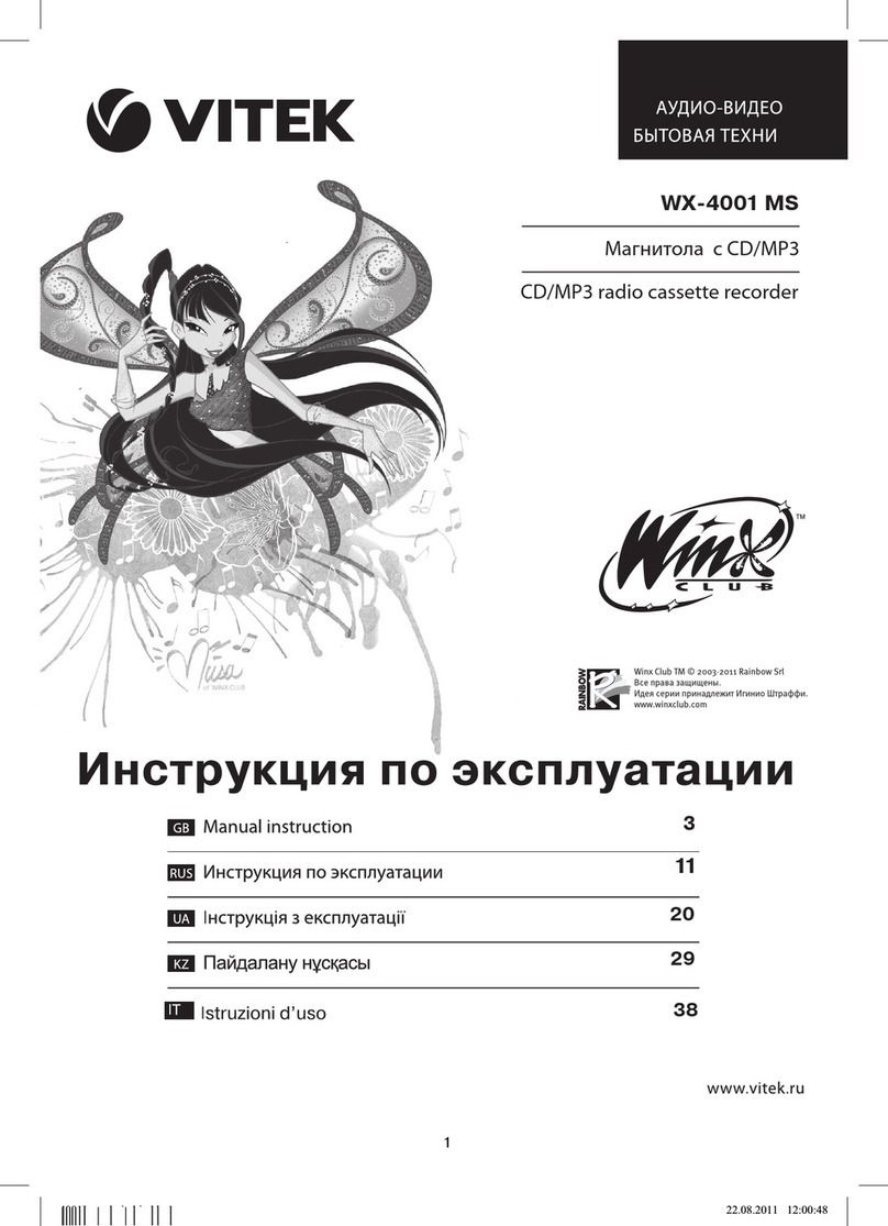 Vitek Winx Club WX 4001 MS Manual instruction