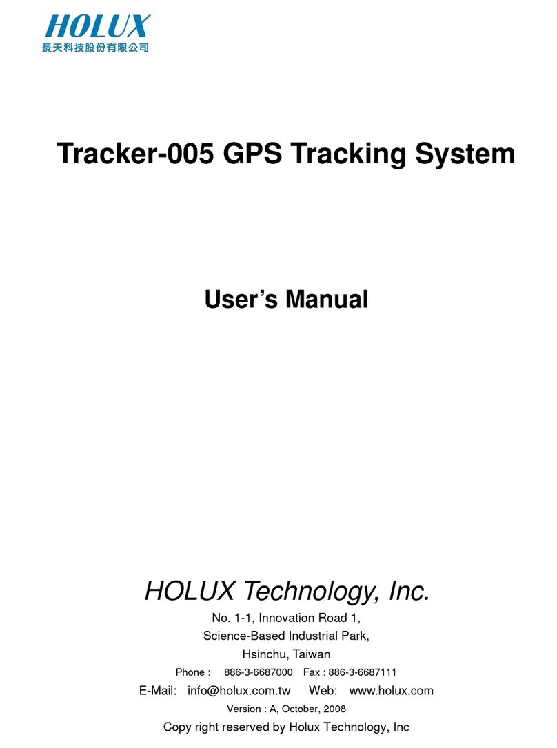 Holux Tracker-005 User manual Holux Tracker-005 User manual