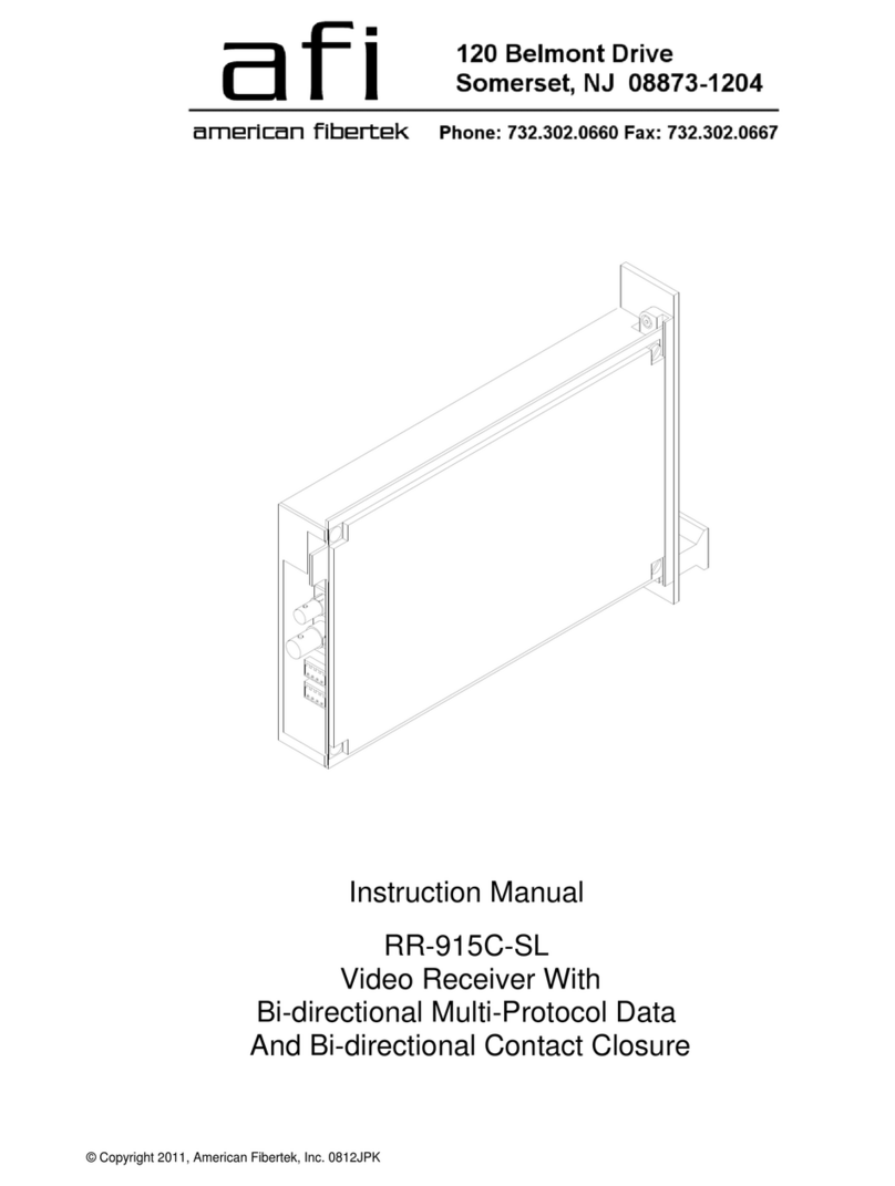 AFi RR-915C-SL instruction manual