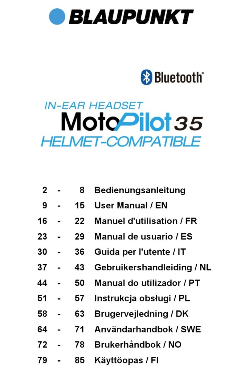 Blaupunkt MotoPilot 35 User manual Blaupunkt MotoPilot 35 User manual