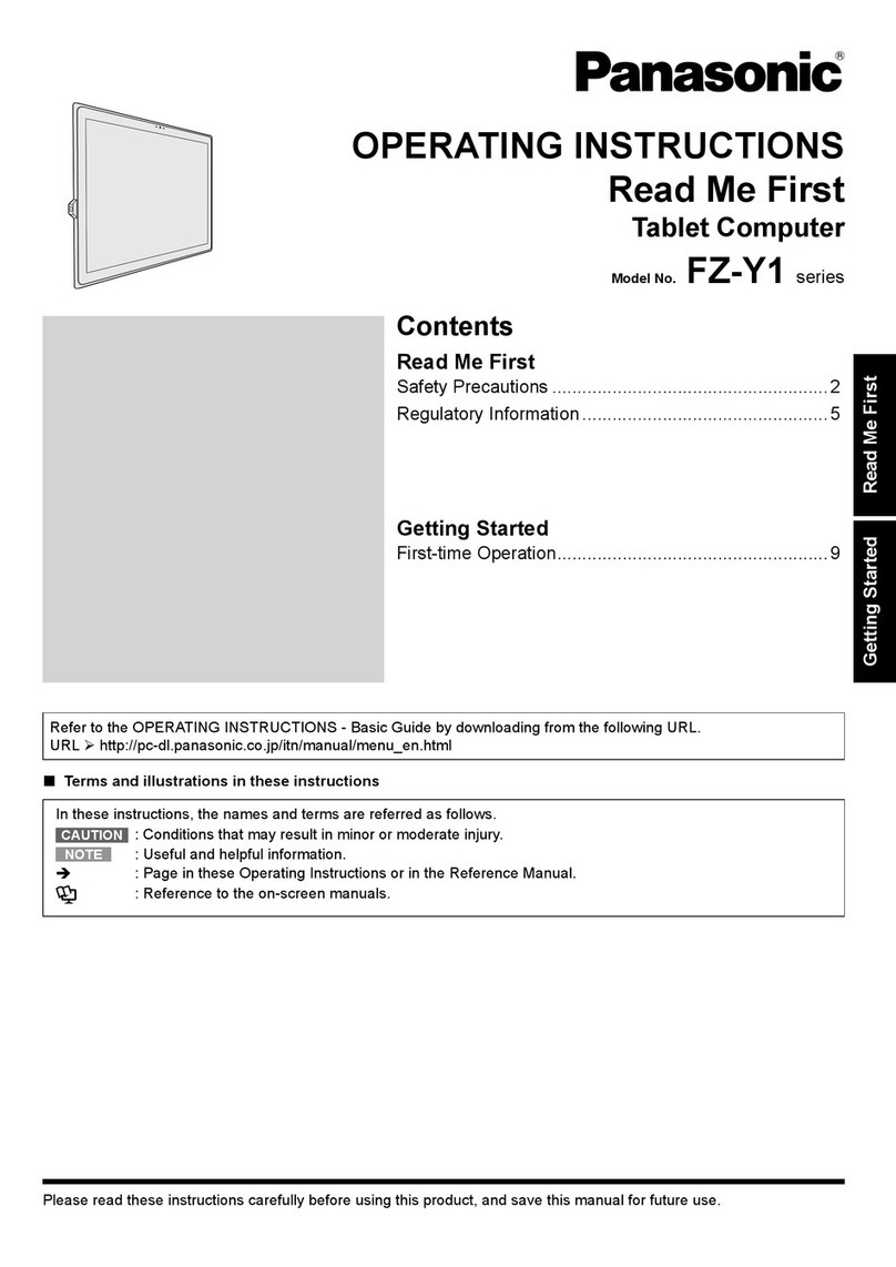 Panasonic FZ-Y1 series User manual Panasonic FZ-Y1 series User manual