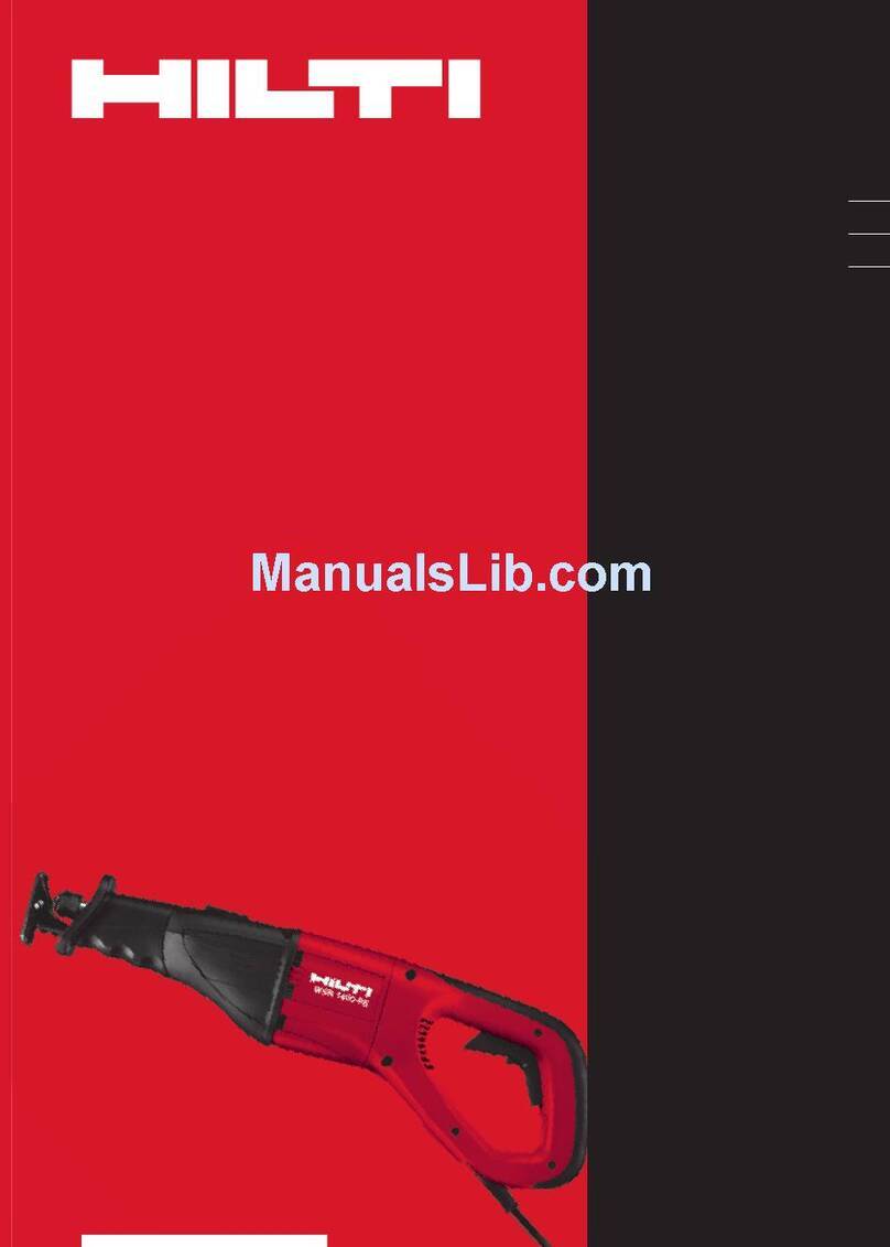 Hilti WSR 900 operating instructions