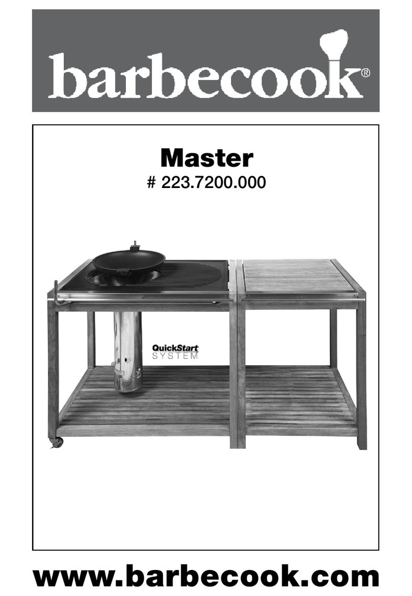 Barbecook Master 223.7200.000 instruction manual