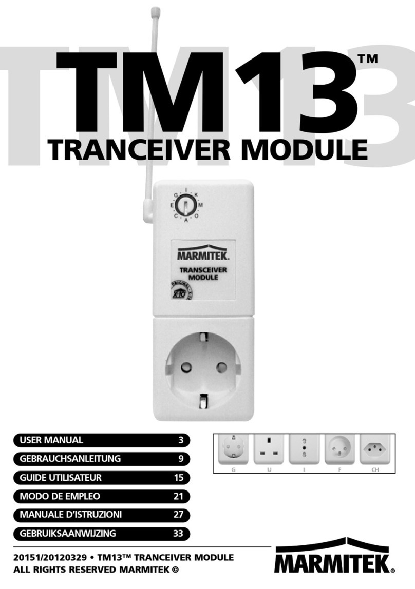 Marmitek Home Control TM13 user manual