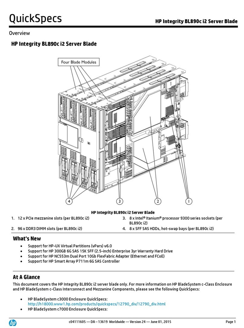 HP Integrity BL890c - i2 Server Quickspecs