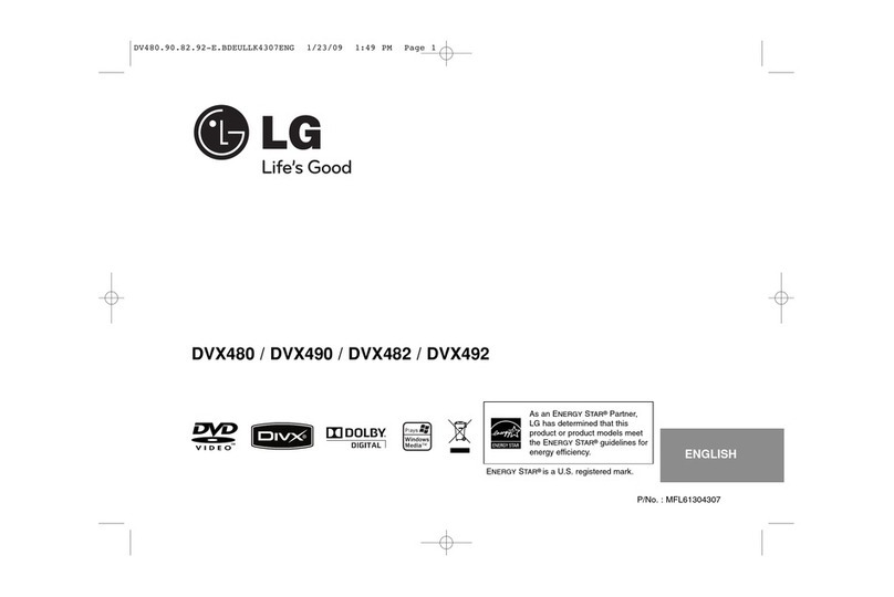 LG DVX480 operating instructions