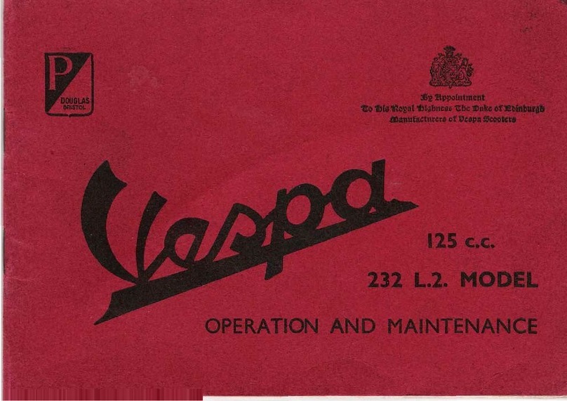 VESPA 232 L.2 Installation guide