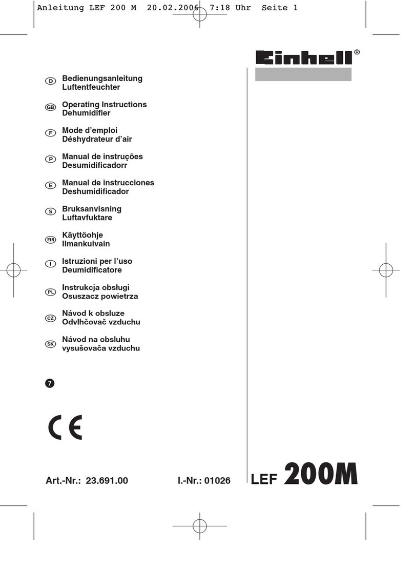 EINHELL LEF 200M operating instructions