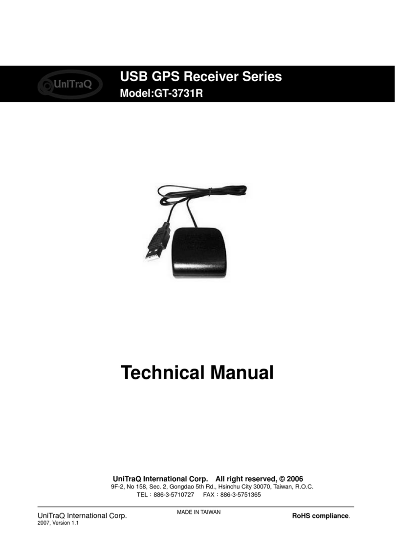 UniTraQ GT-3731R User manual