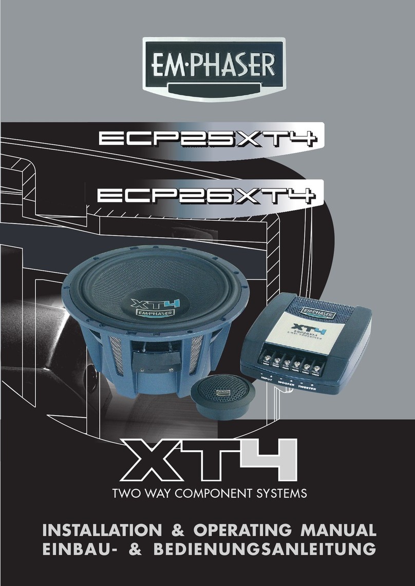 EMPHASER ECP25xT4 Installation & operating manual