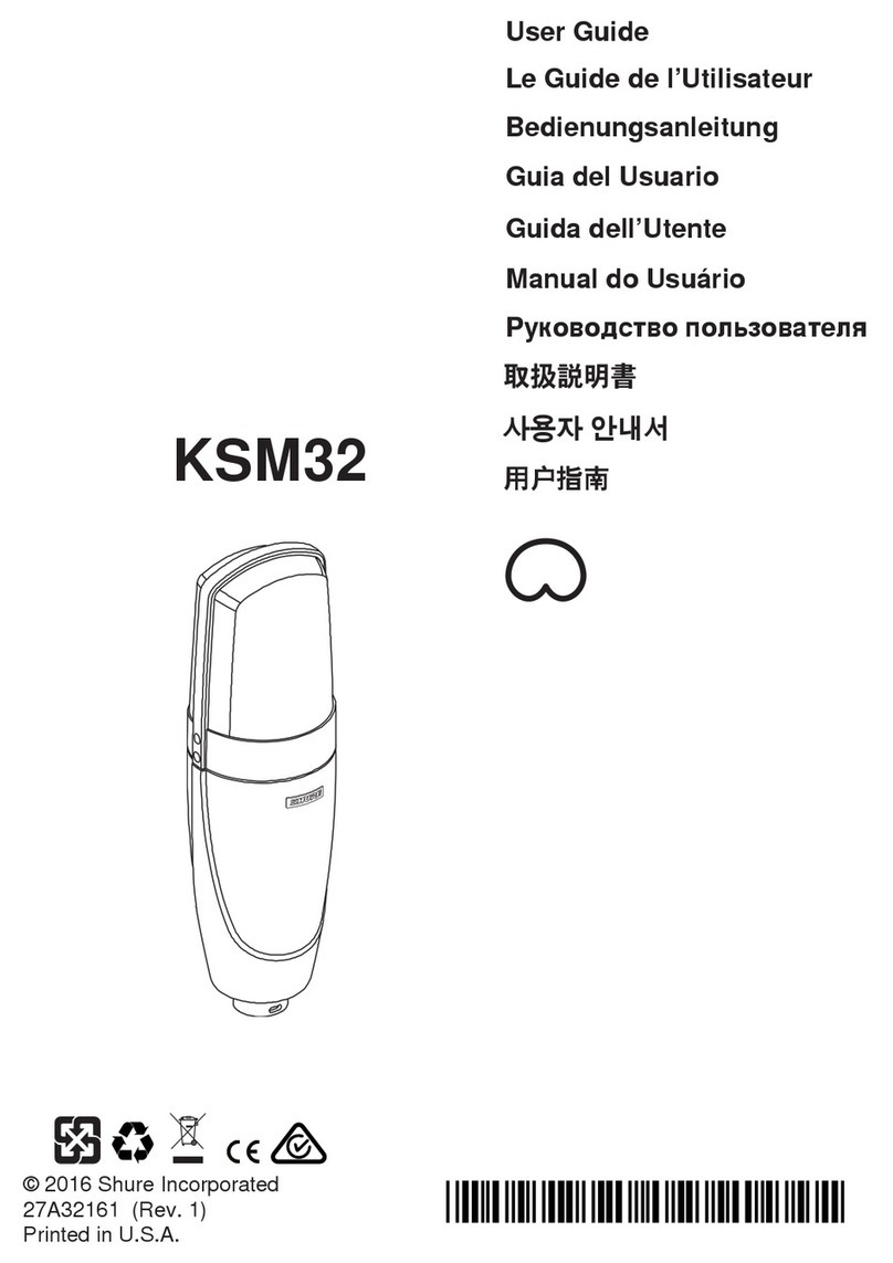 Shure KSM32 User manual