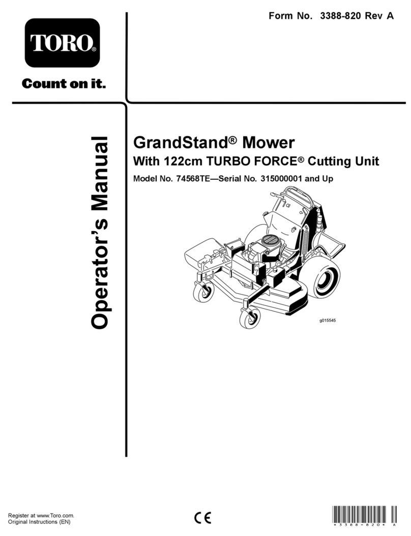 Toro GrandStand 74568TE User manual Toro GrandStand 74568TE User manual