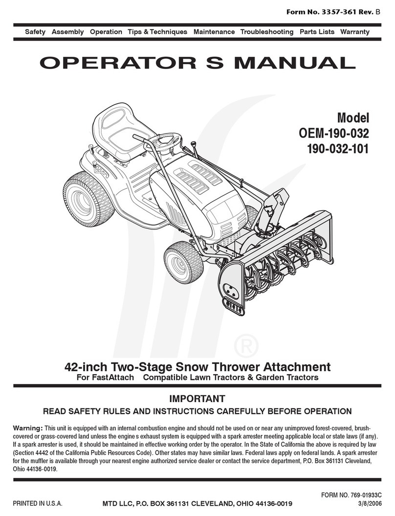 MTD 190-032-10 User manual