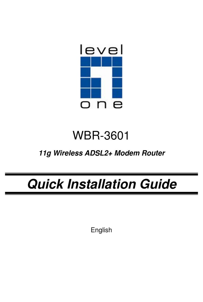 LevelOne WBR-3601 User manual LevelOne WBR-3601 User manual
