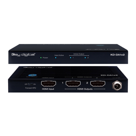 Key Digital KD-DA1x2KD-DA1x4KD-DA1x8 User manual Key Digital KD-DA1x2KD-DA1x4KD-DA1x8 User manual