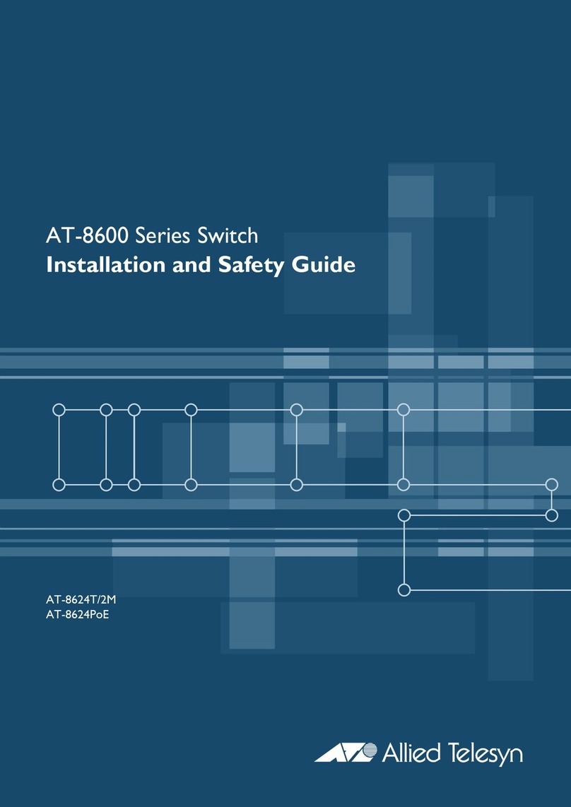 Allied Telesis AT-8624T/2M, AT-8624PoE Installation and operating manual