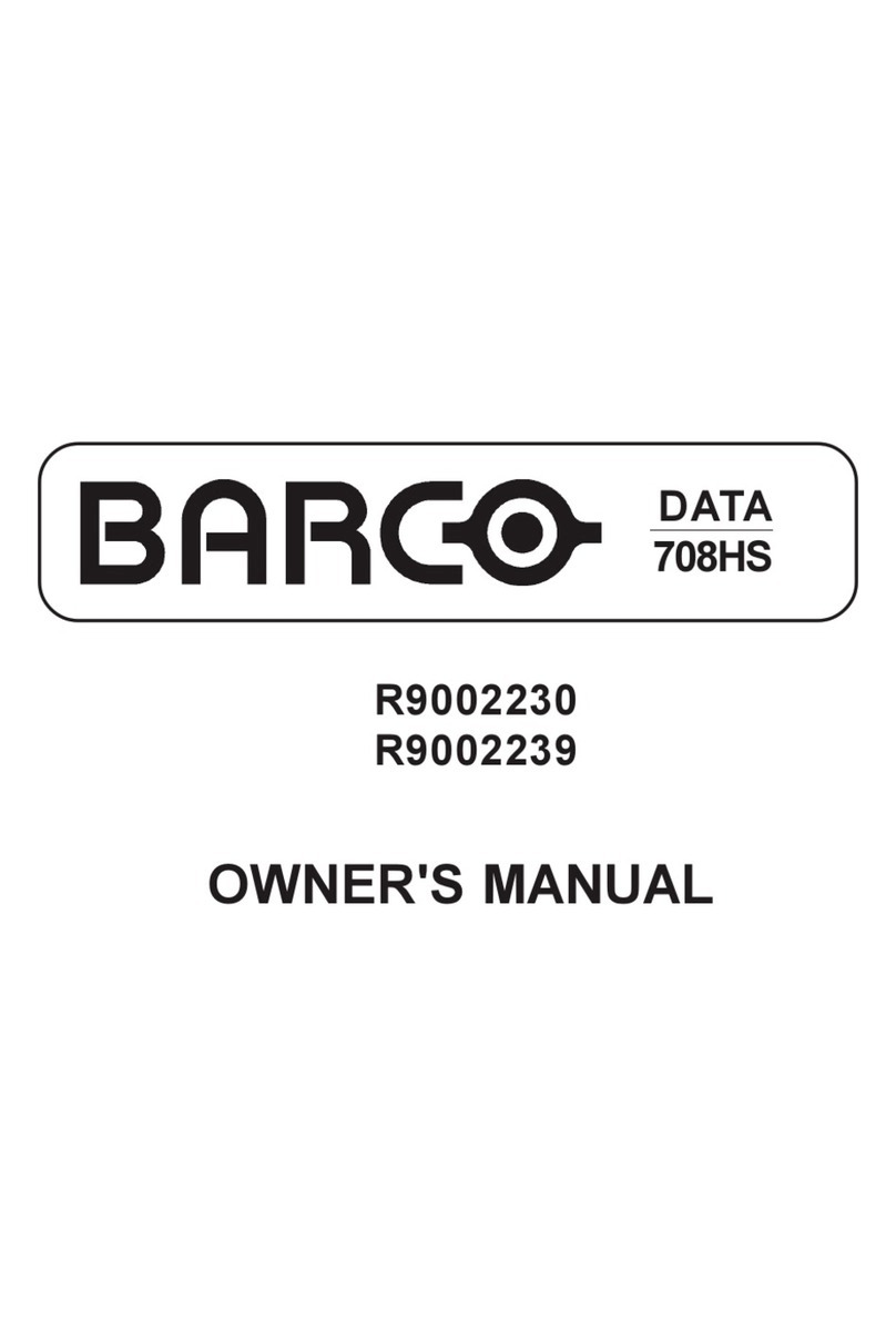 Barco DATA 708HS R9002230 User manual