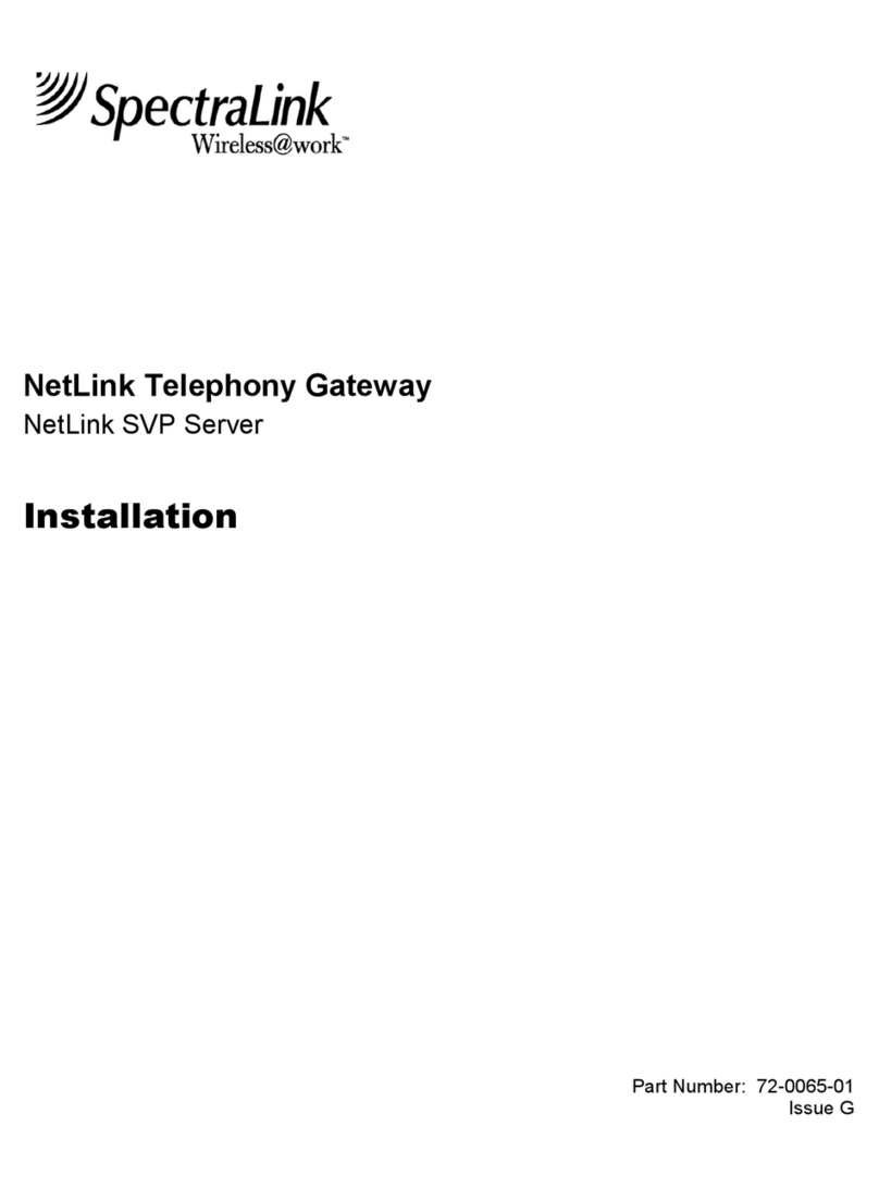 SpectraLink NetLink Wireless Telephone User manual