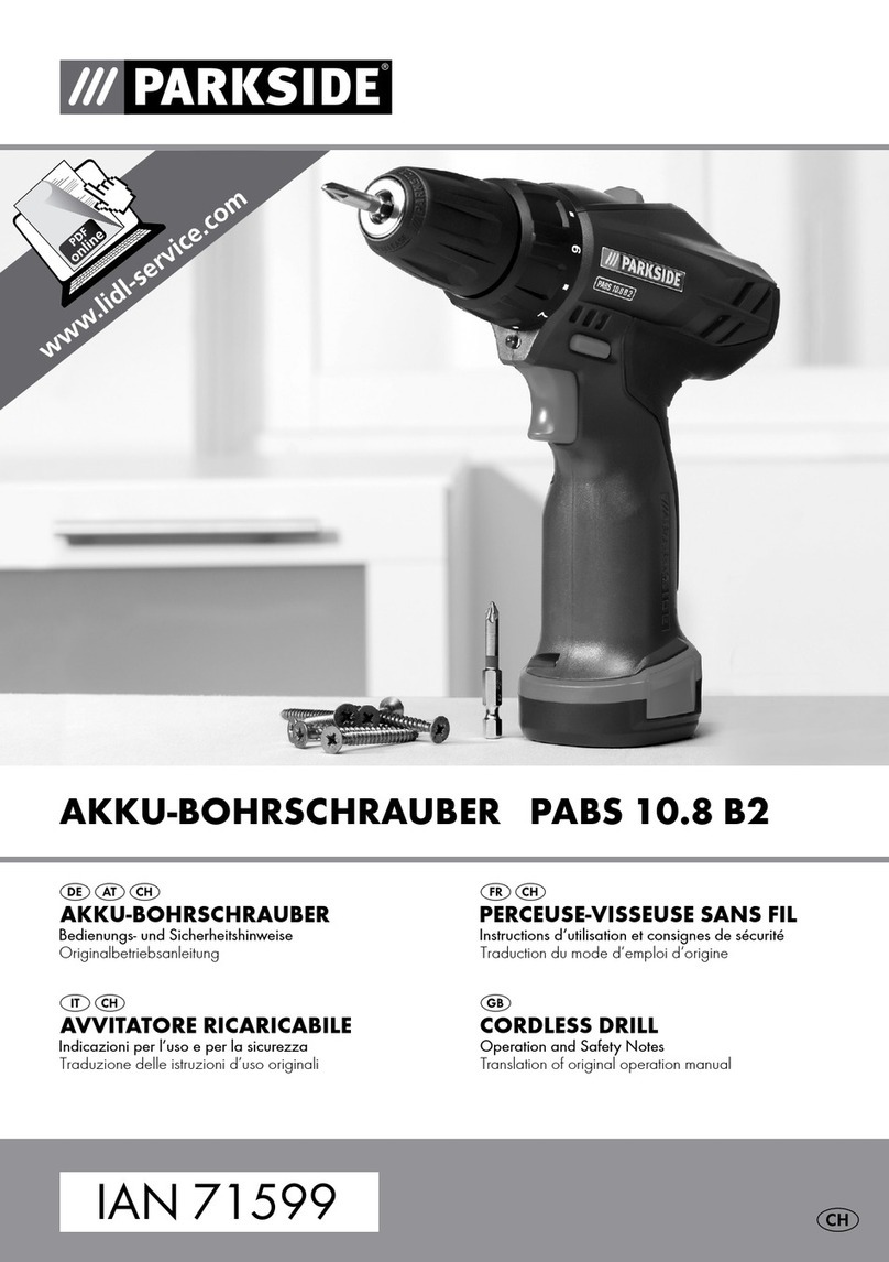 Parkside PABS 10.8 B2 User manual