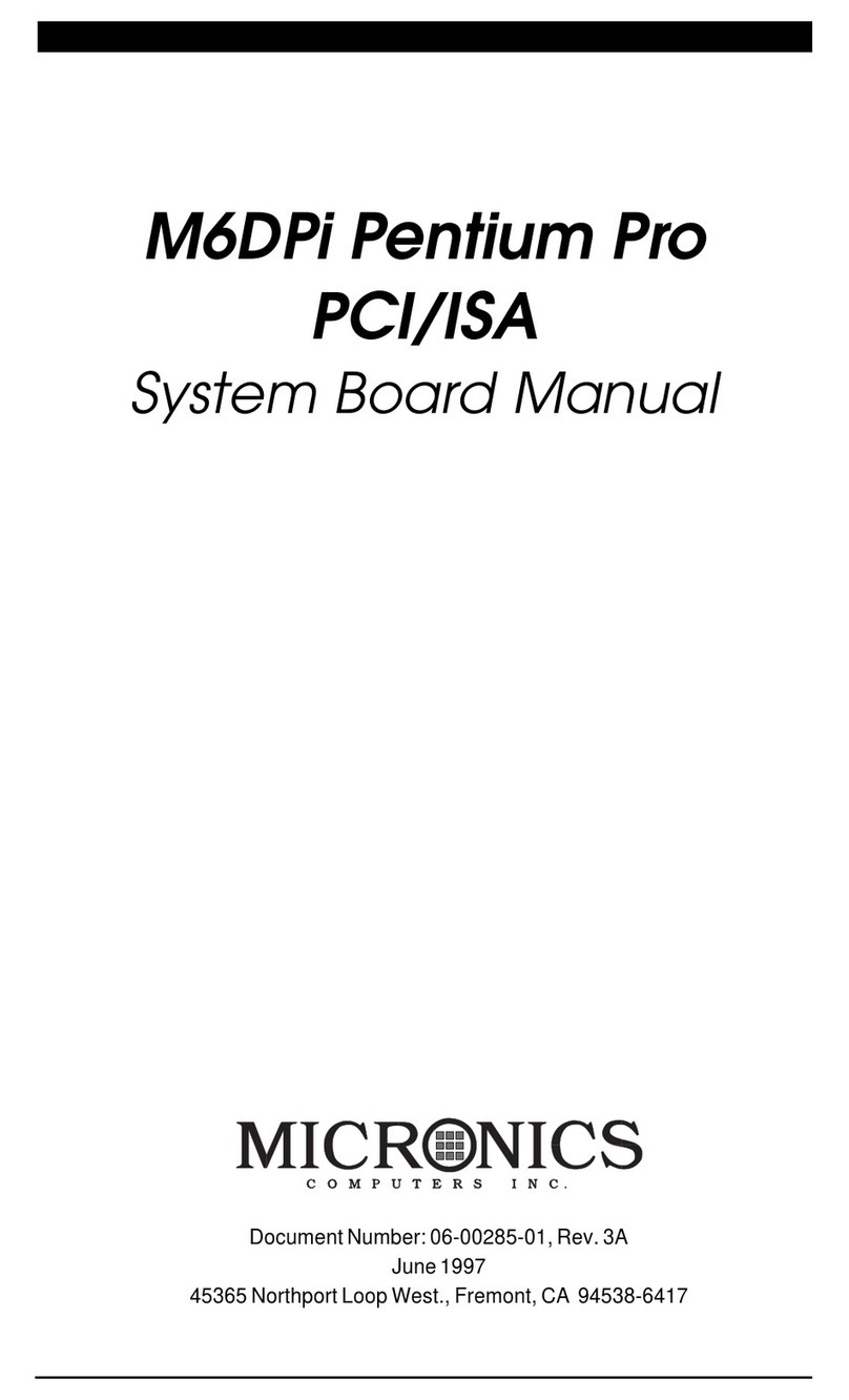 Micronics M6DPi Pentium Pro User manual Micronics M6DPi Pentium Pro User manual