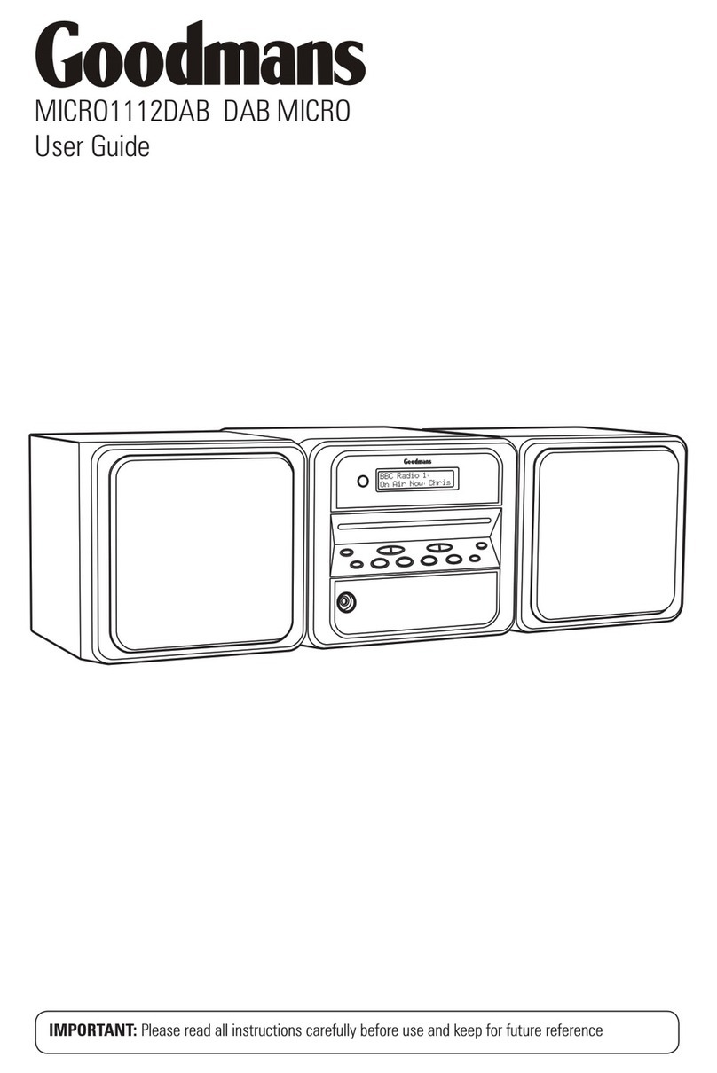 Goodmans MICRO1112DAB User manual Goodmans MICRO1112DAB User manual
