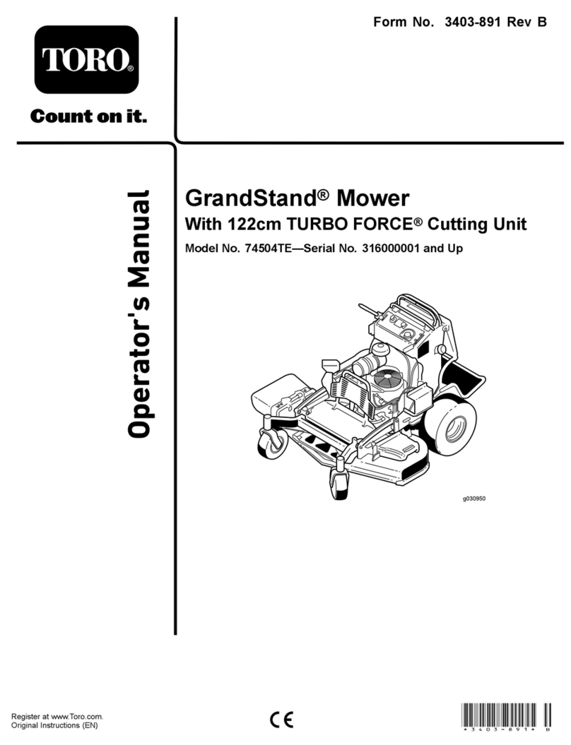 Toro 74504TE Operator's manual