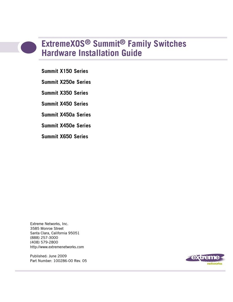 Extreme Networks Summit X150 Series User manual Extreme Networks Summit X150 Series User manual