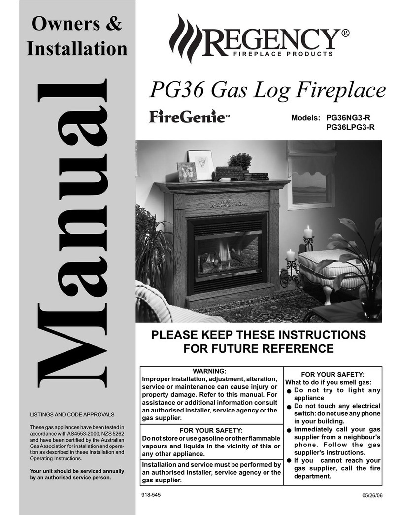 Regency PG36NG3-R manual
