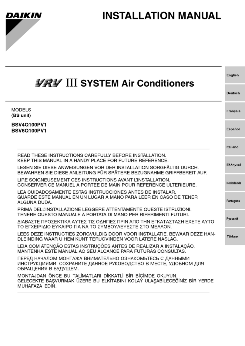 Daikin BSV4Q100PV1 User manual