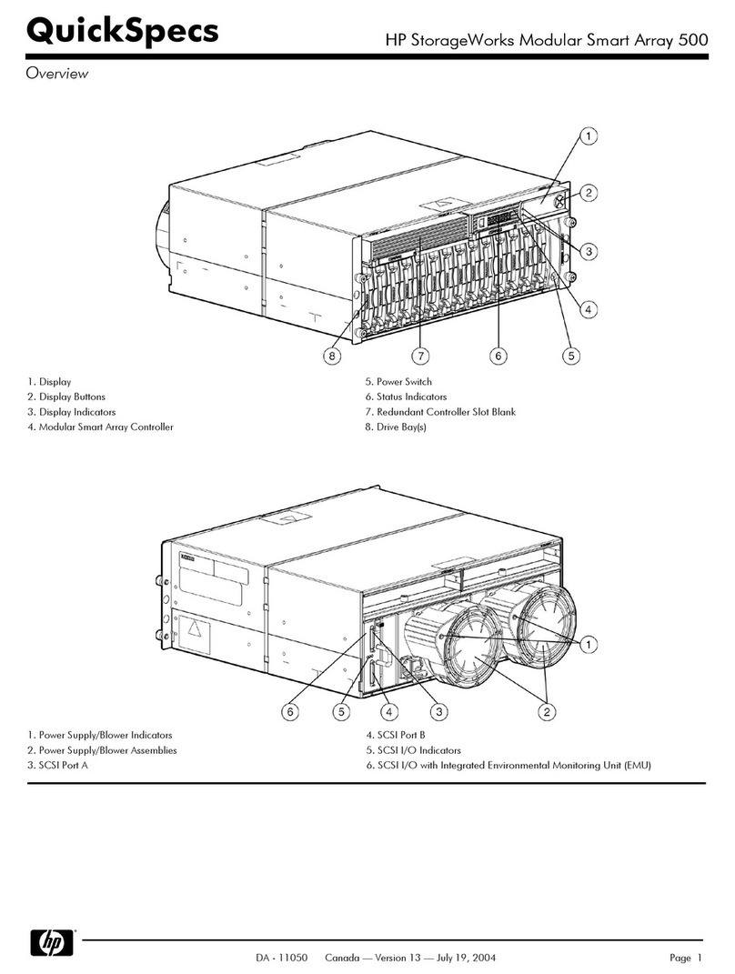 HP StorageWorks Modular Smart Array 500 System overview