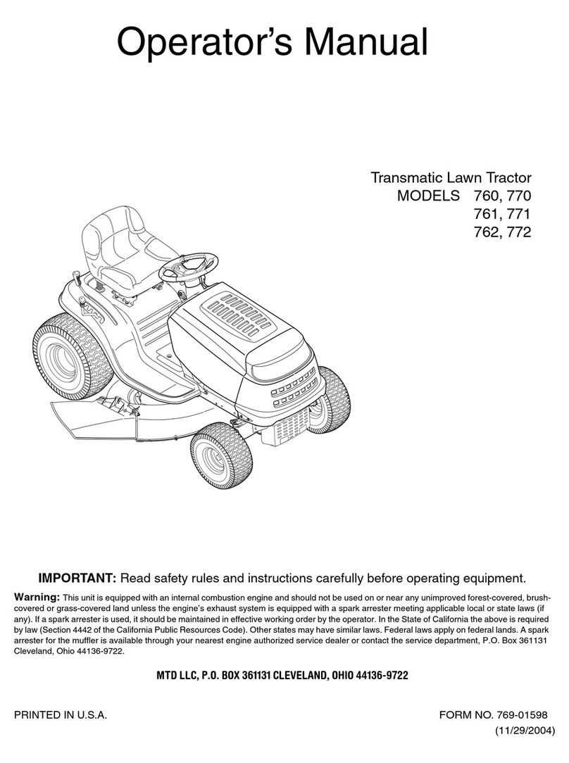 MTD Series 770 User manual