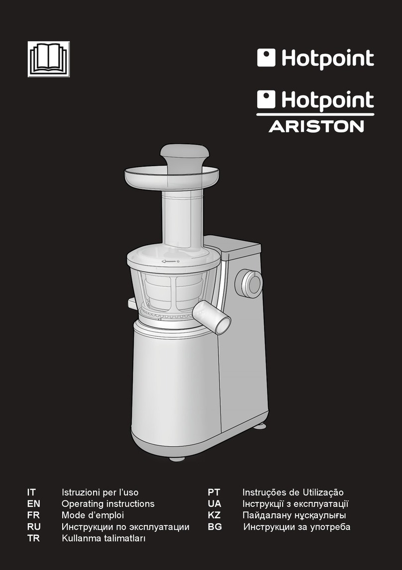 Hotpoint Ariston SJ 40 EU operating instructions