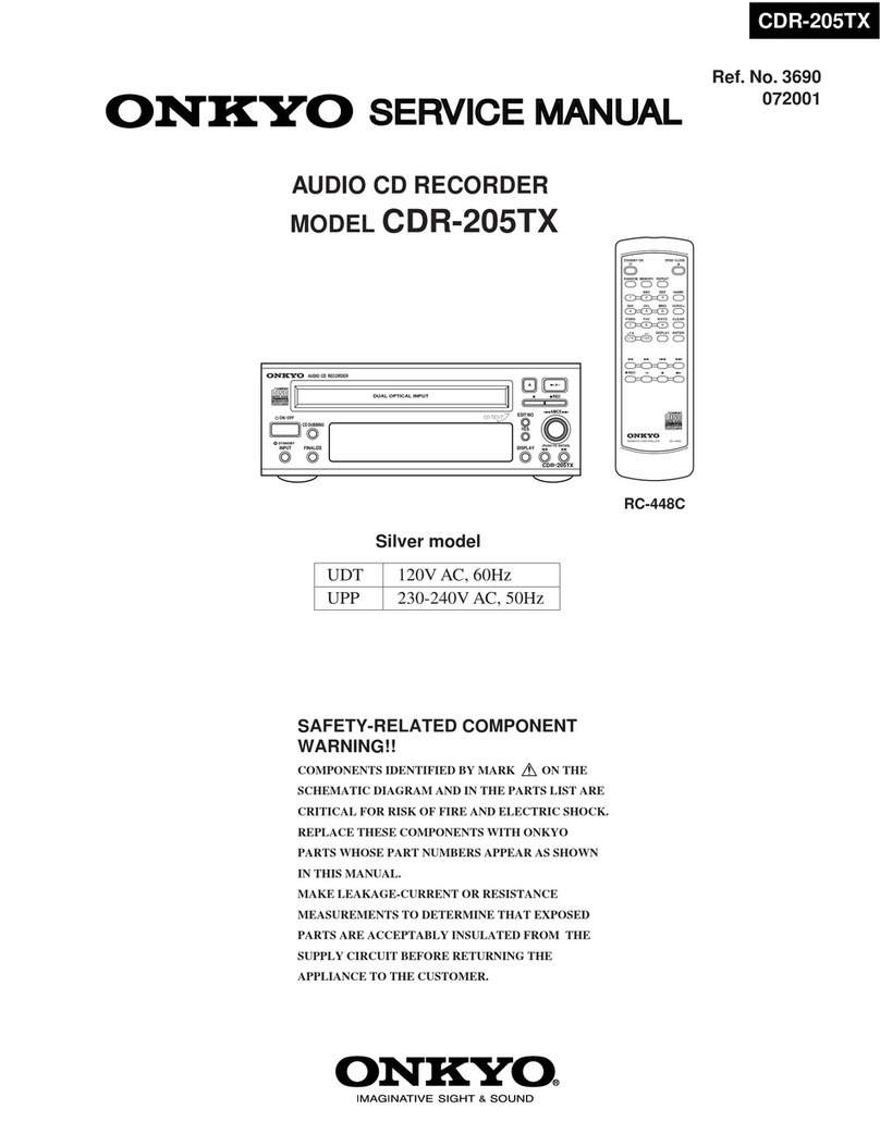 Onkyo CDR-205TX Service manual