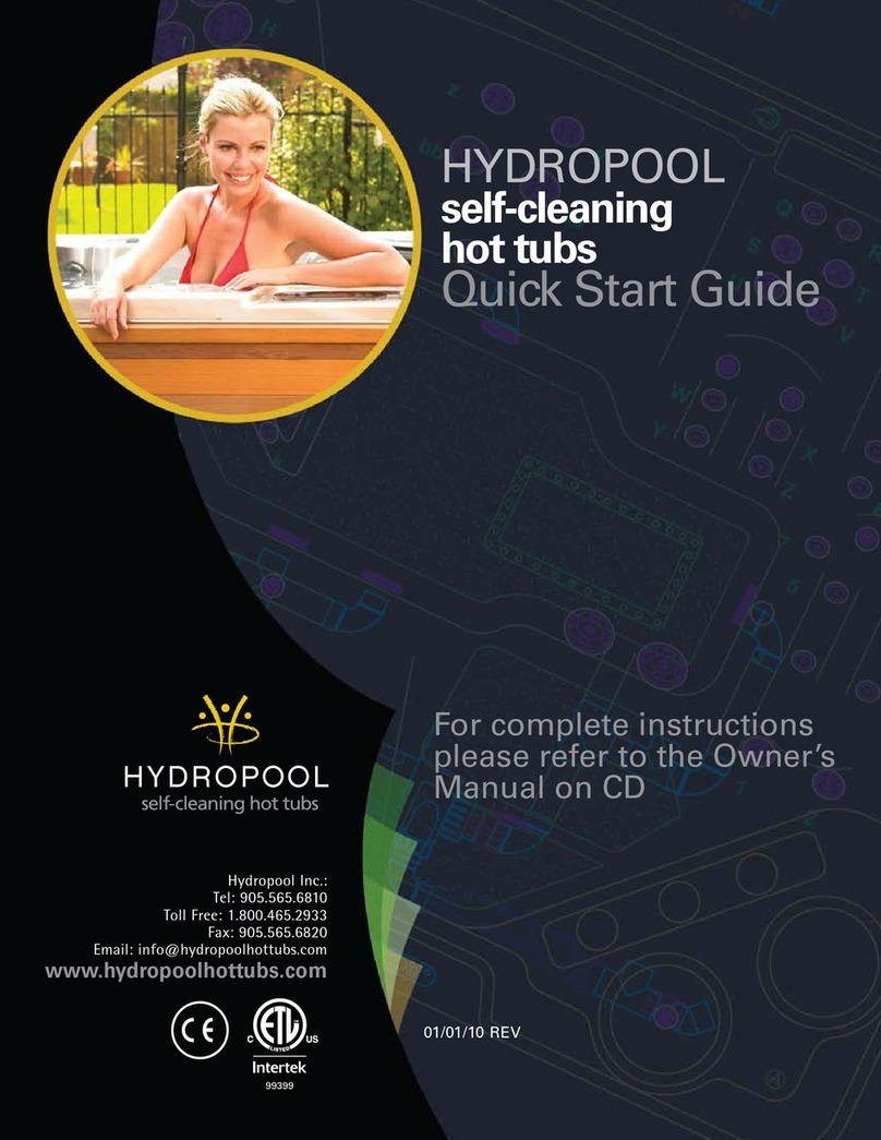 Hydropool Gold Series 40A quick start guide