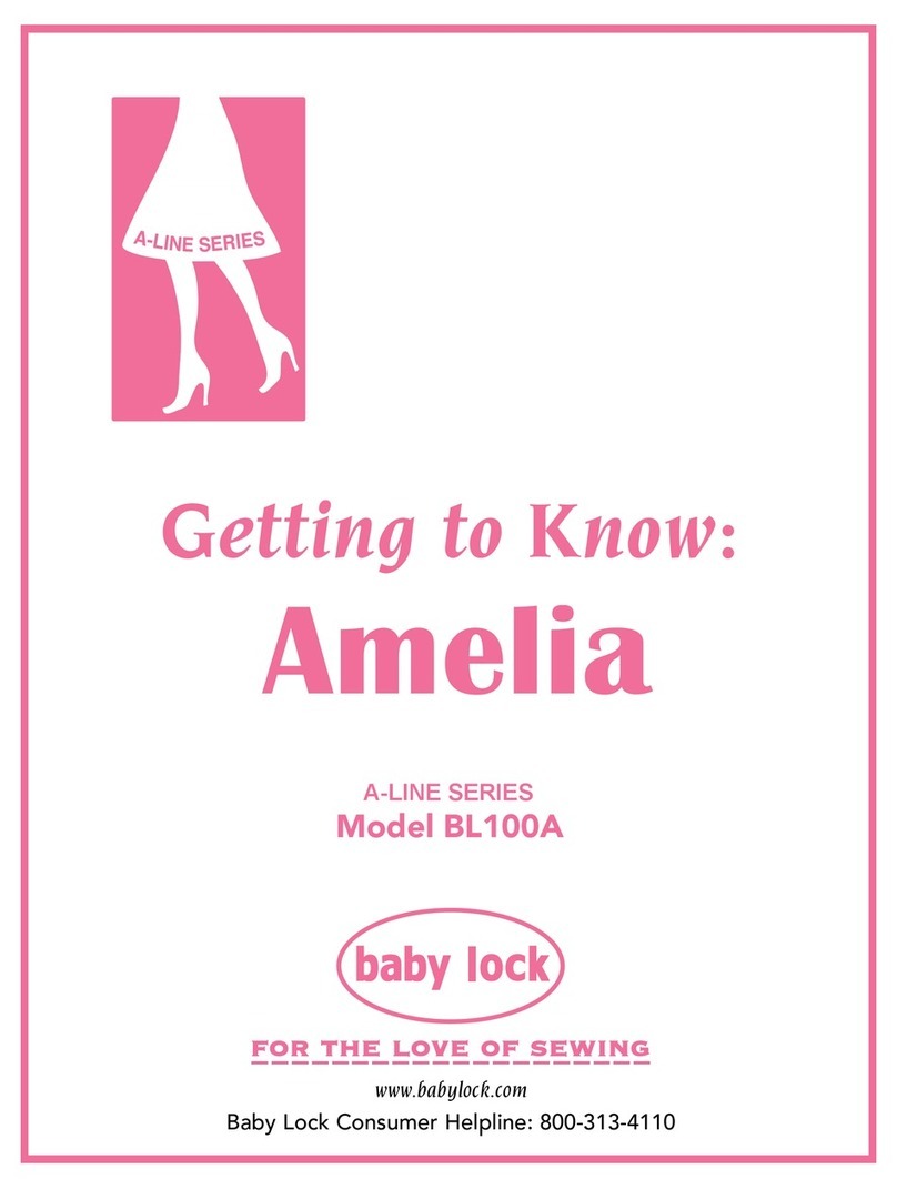 Baby Lock Amelia BL100A Getting to know