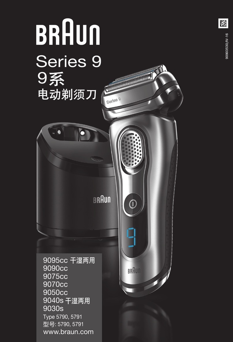 Braun 9095cc wet&dry User manual