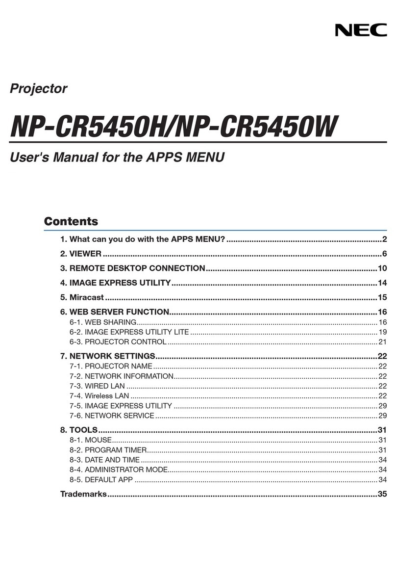 NEC NP-CR5450H User manual