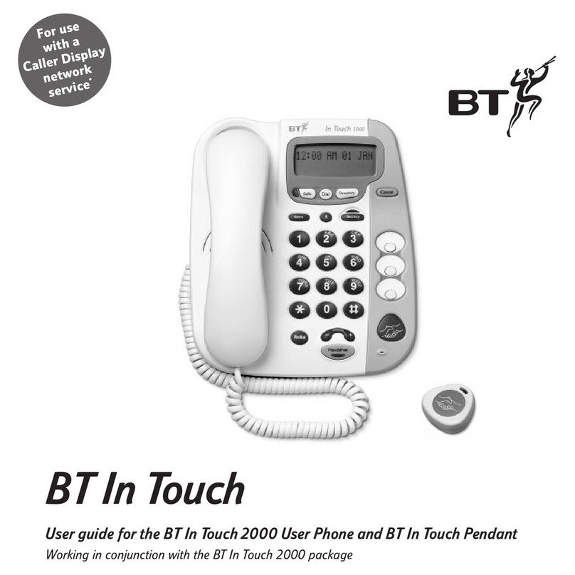 BT IN TOUCH PENDANT user guide