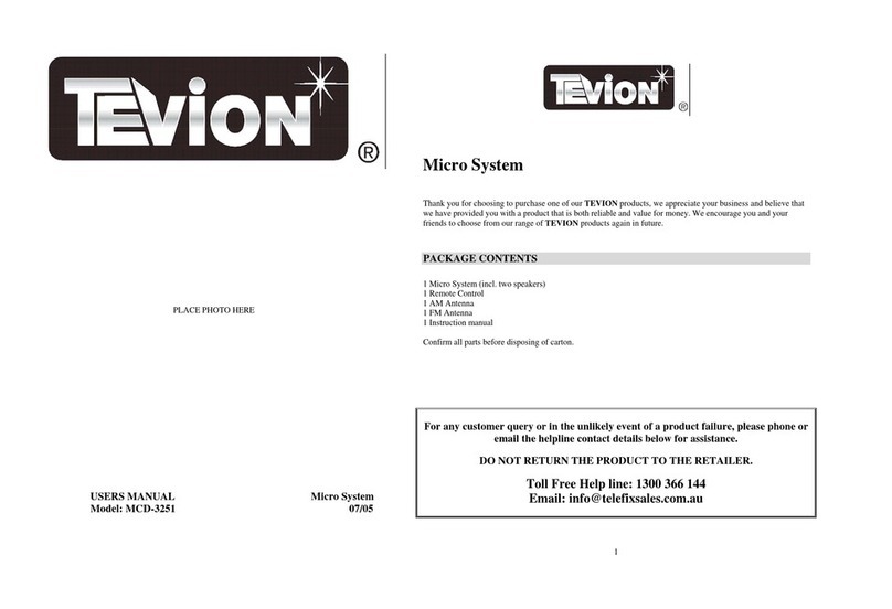 Tevion MCD-3251 user manual
