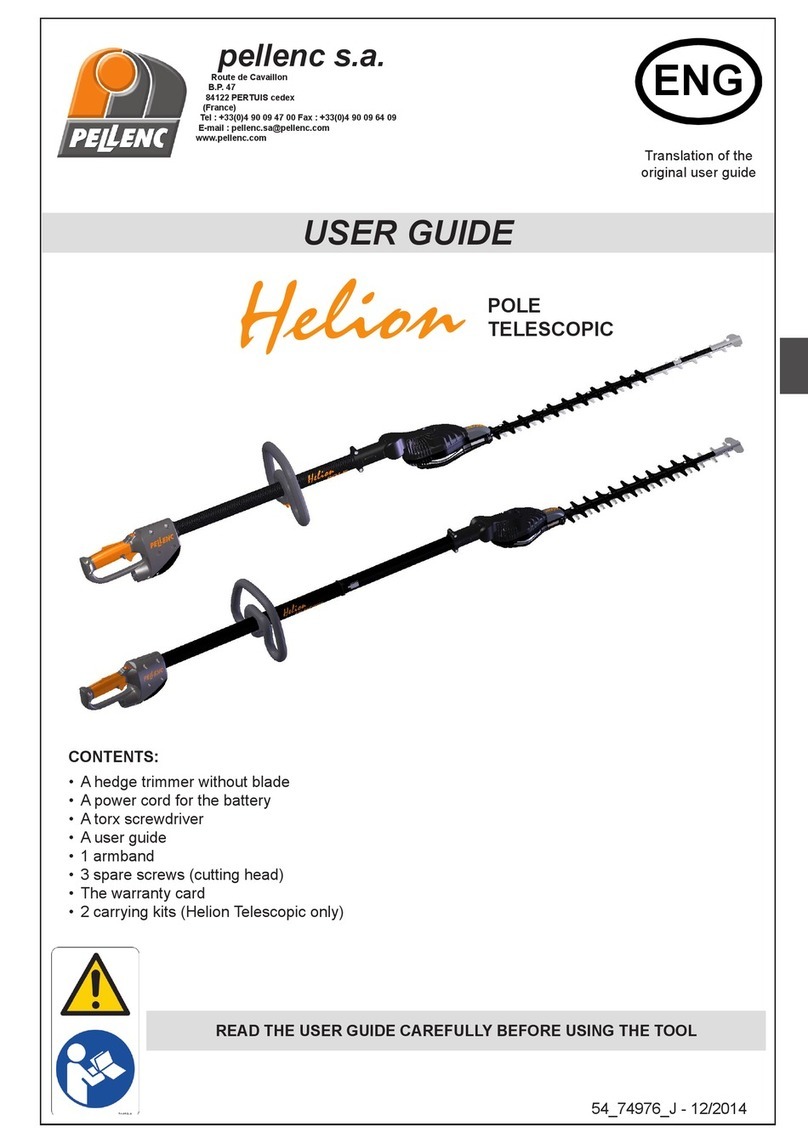 pellenc HELION POLE TELESCOPIC User manual