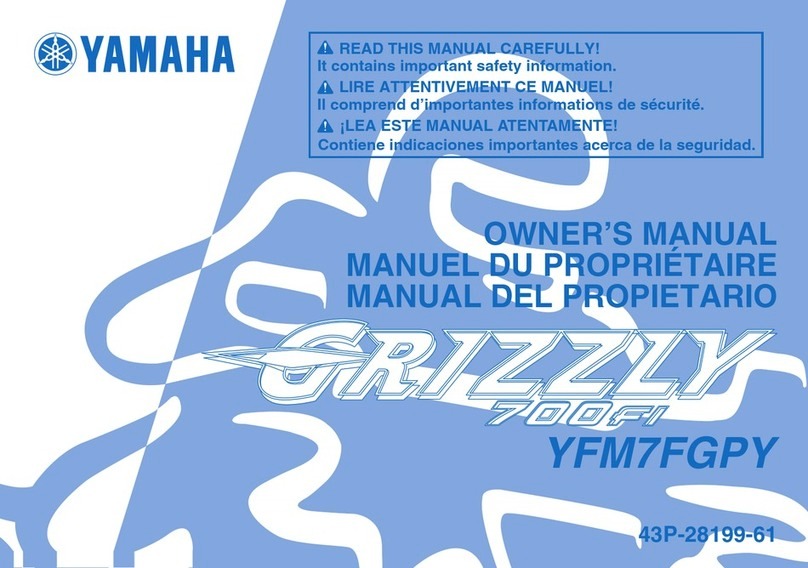 Yamaha GRIZZLY 700 YFM7FGPY owner's manual