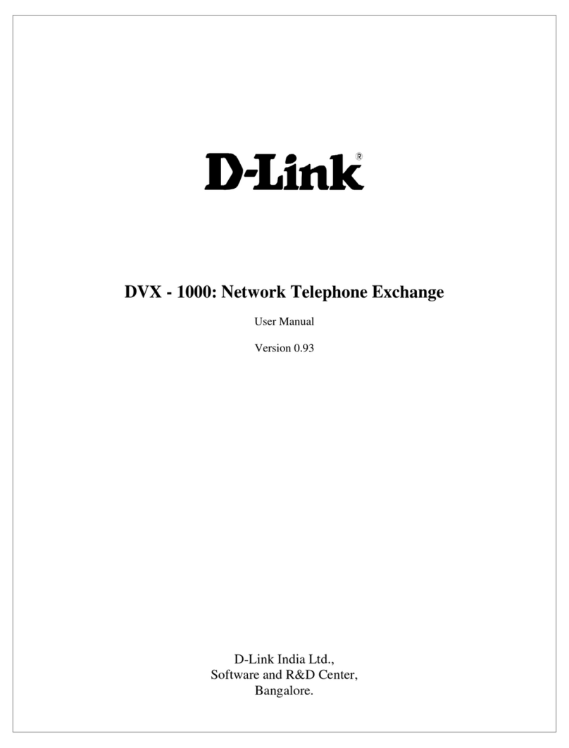 D-Link DVX-1000 User manual