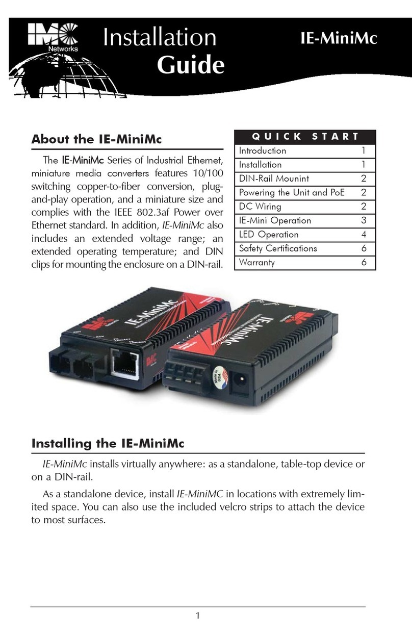 IMC Networks IE-MiniMc installation guide