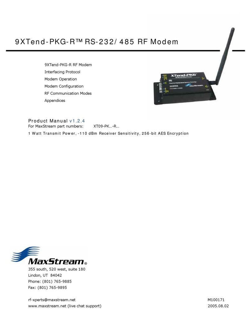 MaxStream 9XTend-PKG-R User manual