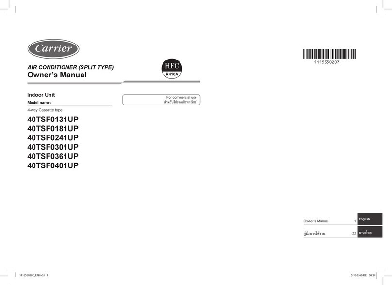 Carrier 40TSF0131UP User manual