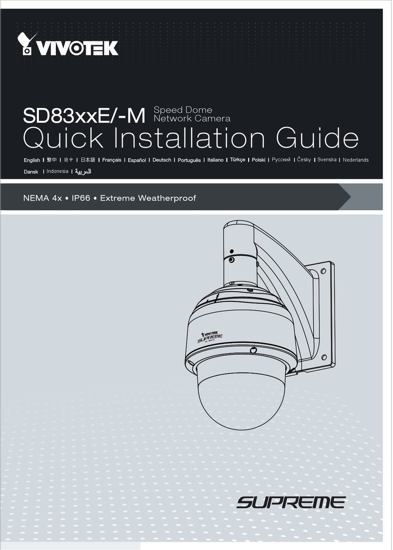 Vivotek Supreme SD83xxE User manual Vivotek Supreme SD83xxE User manual