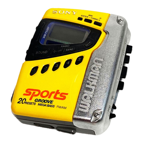 Sony Sports Walkman WM-FS499 User manual