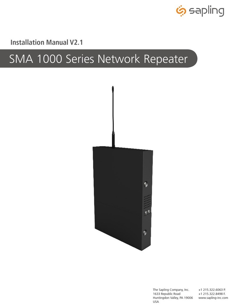 Sapling SMA 1000 Series installation manual