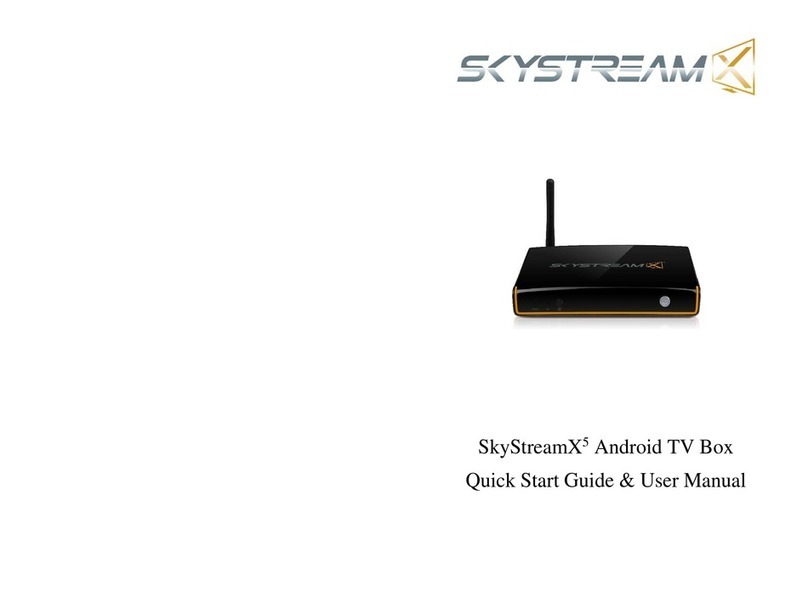 SkyStream X5 Quick start guide & user manual