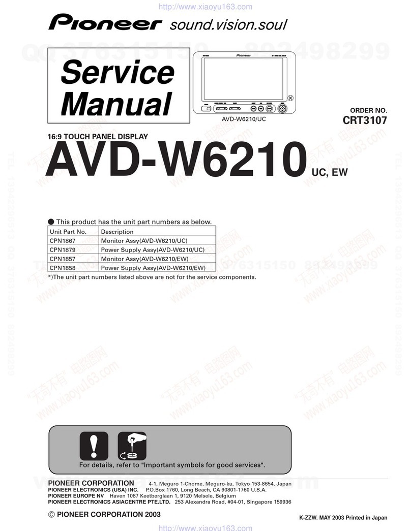 Pioneer AVD-W6210EW User manual